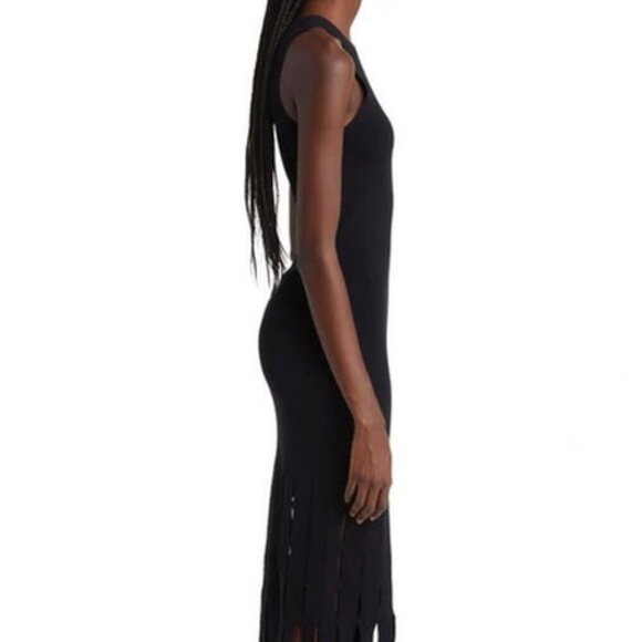 Rails Black Kaia Fringe Detail Knit Midi Dress - Picture 3 of 6